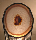 a great picture of Lamp Central Agate's lighted agate slice