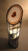 lighted Lamp Central Agate's left side, seen from steep above