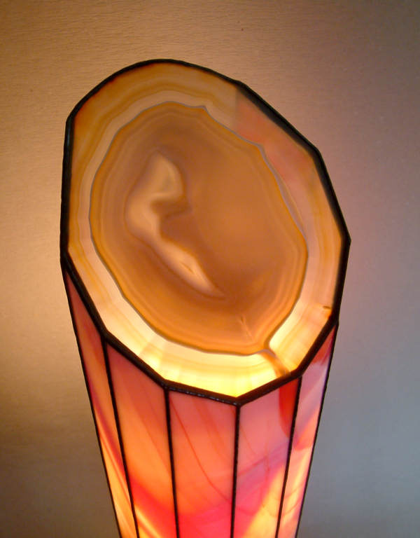 the greatest picture of lighted agate slice at the top of the Lamp Fine Candlelight