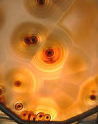Lamp The Wormhole, detail picture of it's lighted agate