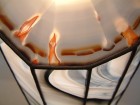 die leuchtende Lampe LongLine, Achatscheibe Detailfoto